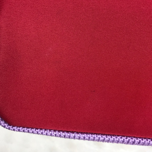 The Sak Orange Red Purple Striped Small Handbag - Picture 5 of 8